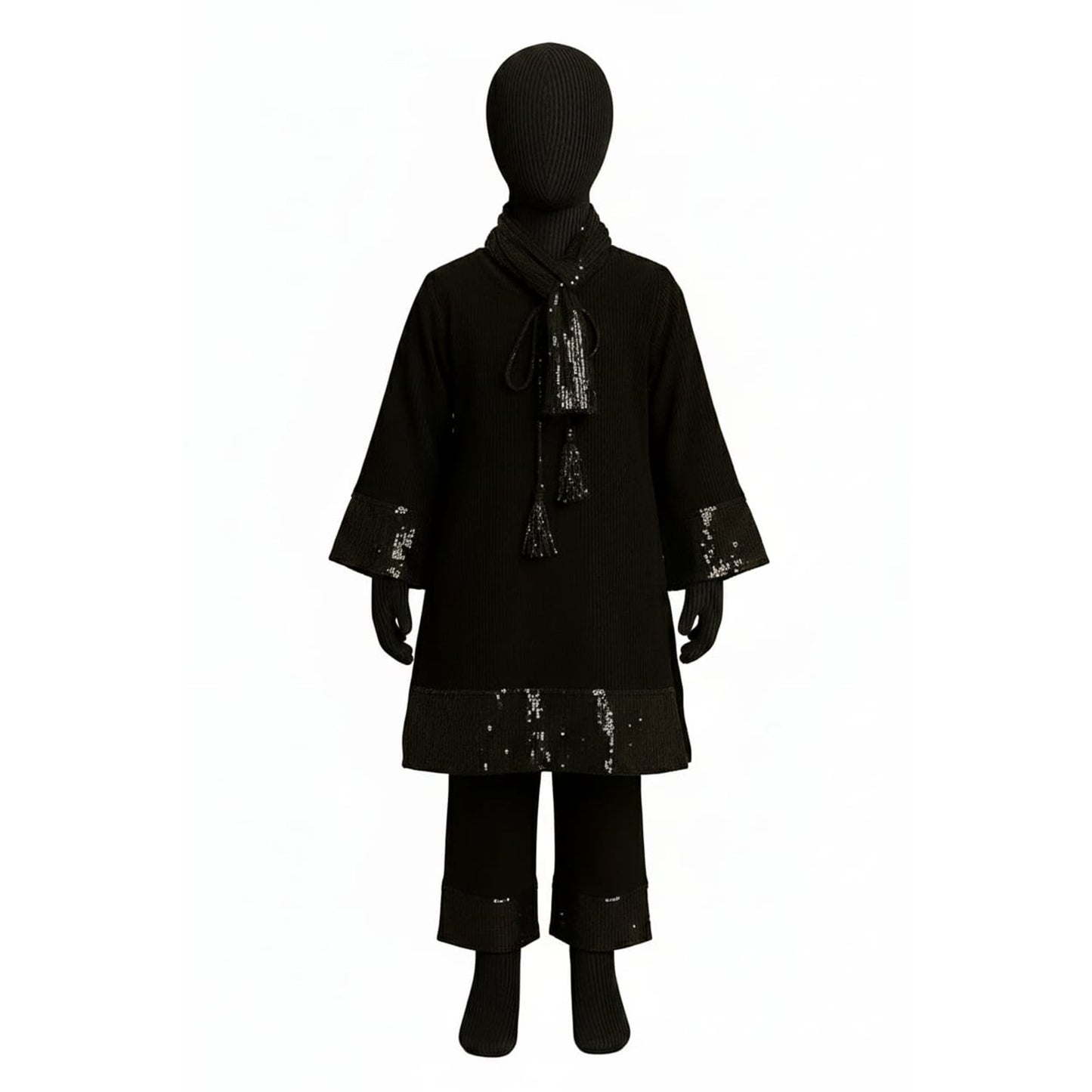 SHALWAR KAMEEZ BLACK COTRAY stuff