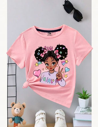 Summer Girls T-shirt Short Sleeve