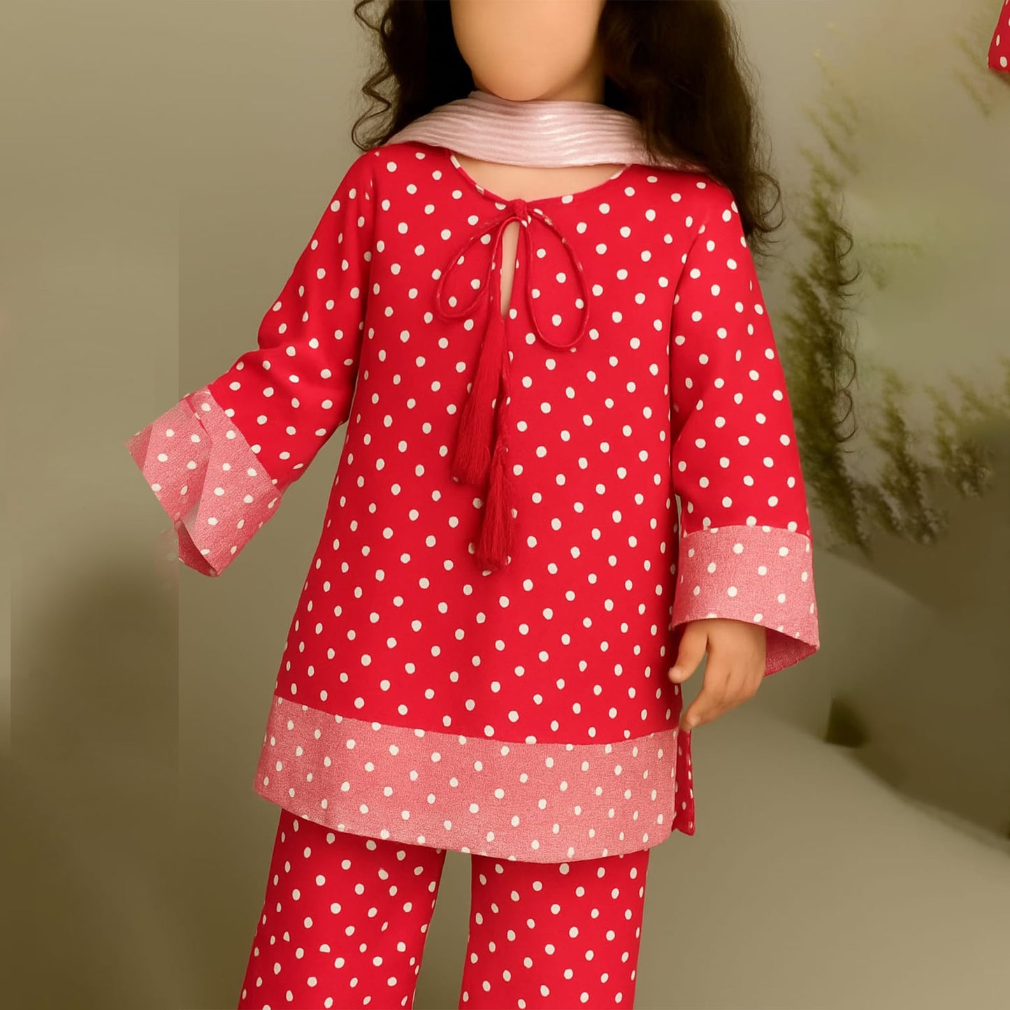 VELVET2 piece girls stylish linen for your princess