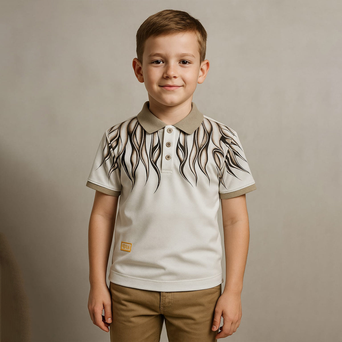 Summer Boys Polo T-shirt Short Sleeve with pant skin