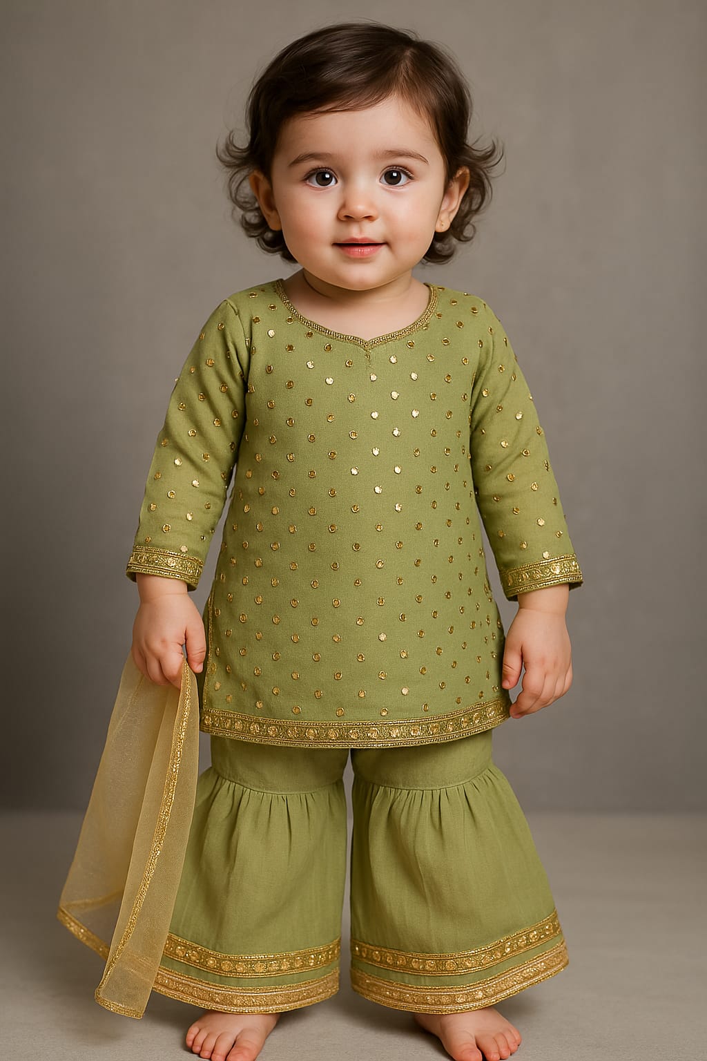 stylish baby sharah sets for your lovely girl 3 piece