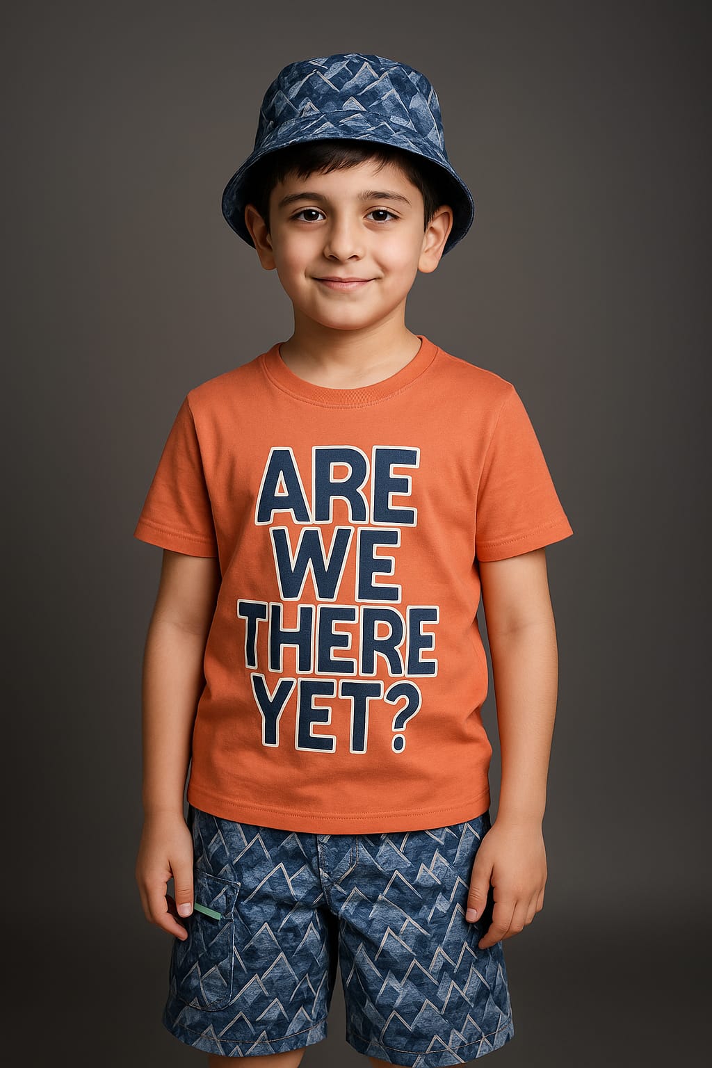 3 piece Boys Toddler Stylish cap short shirt cotton
