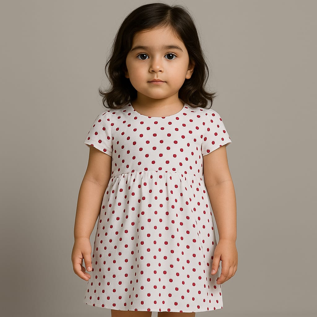 Cute 2 piece Floral Style Girls Frock with shorts