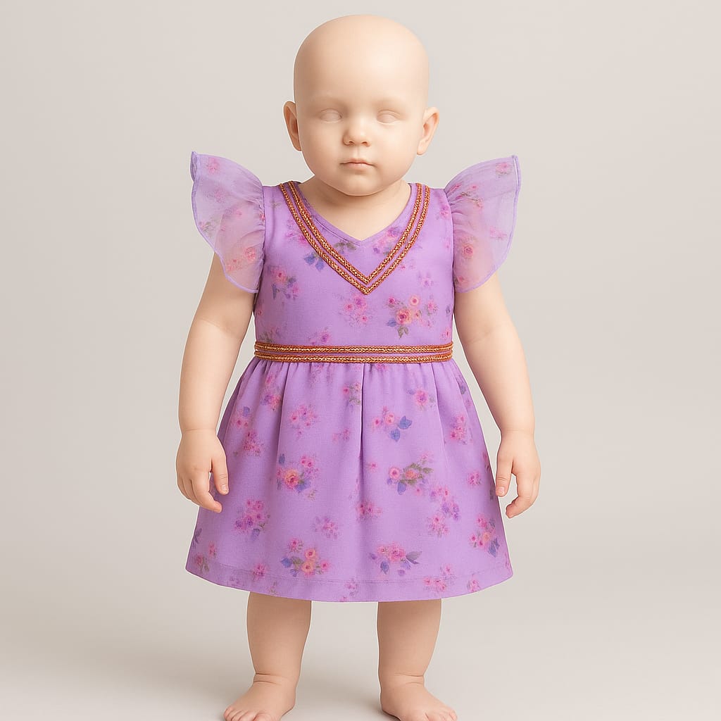 Girls Toddler 3d Dress Style frock party wear