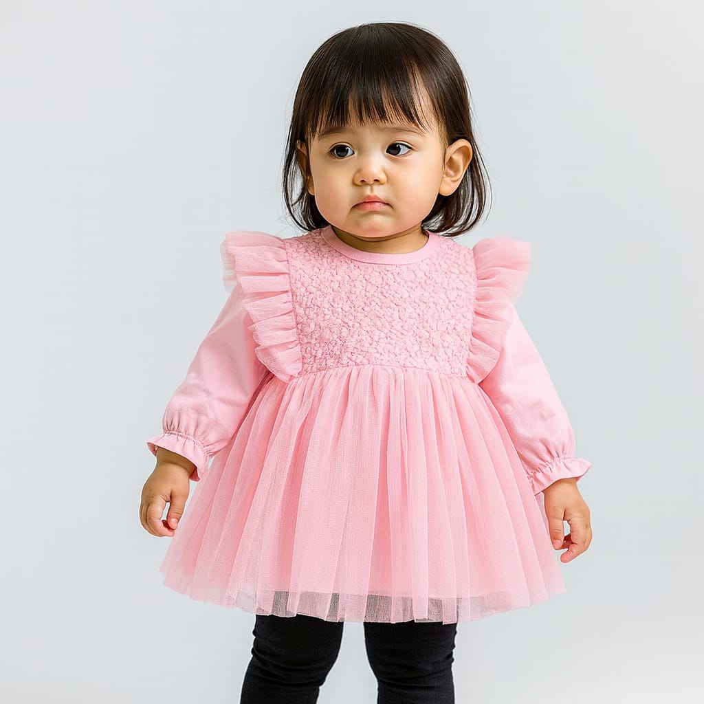 Girls Toddler winter frock with legging Style