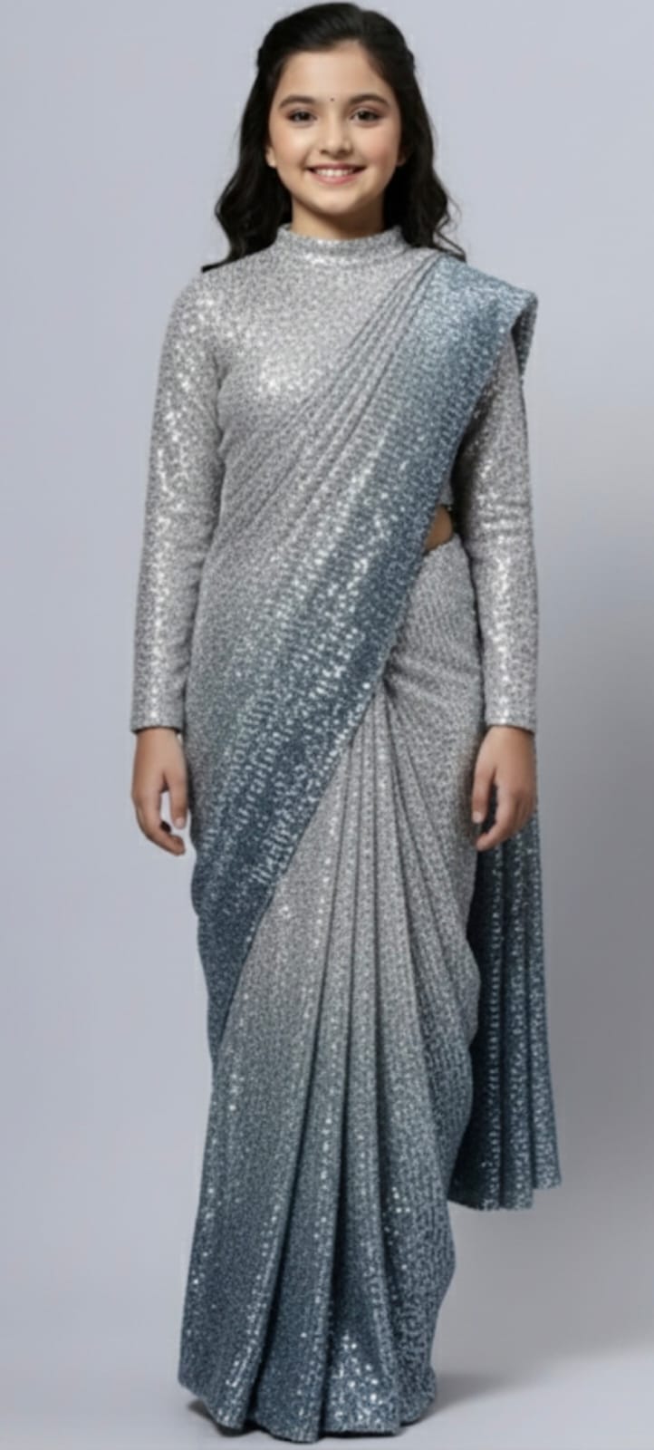 summer moon light saree baby girls