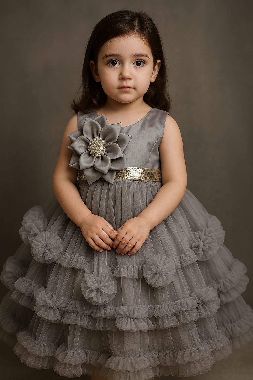 Cute baby princess frock Floral Style Girls Frock