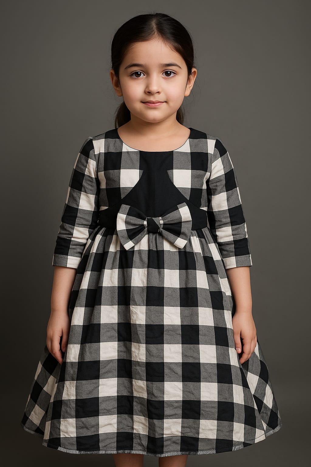 Girls Toddler frock check design Festival Dress Style