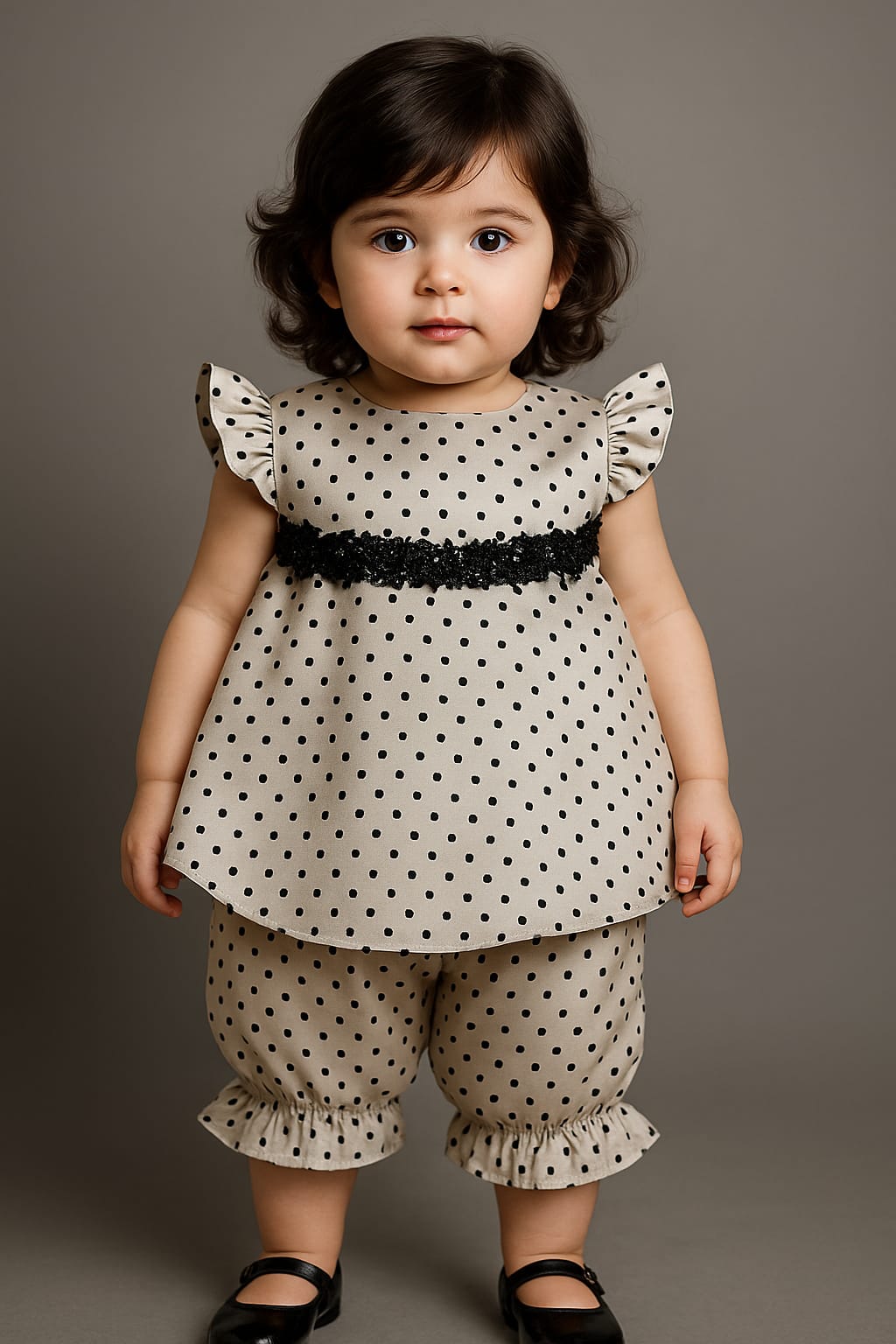 Cute Floral Style Girls Frock with short