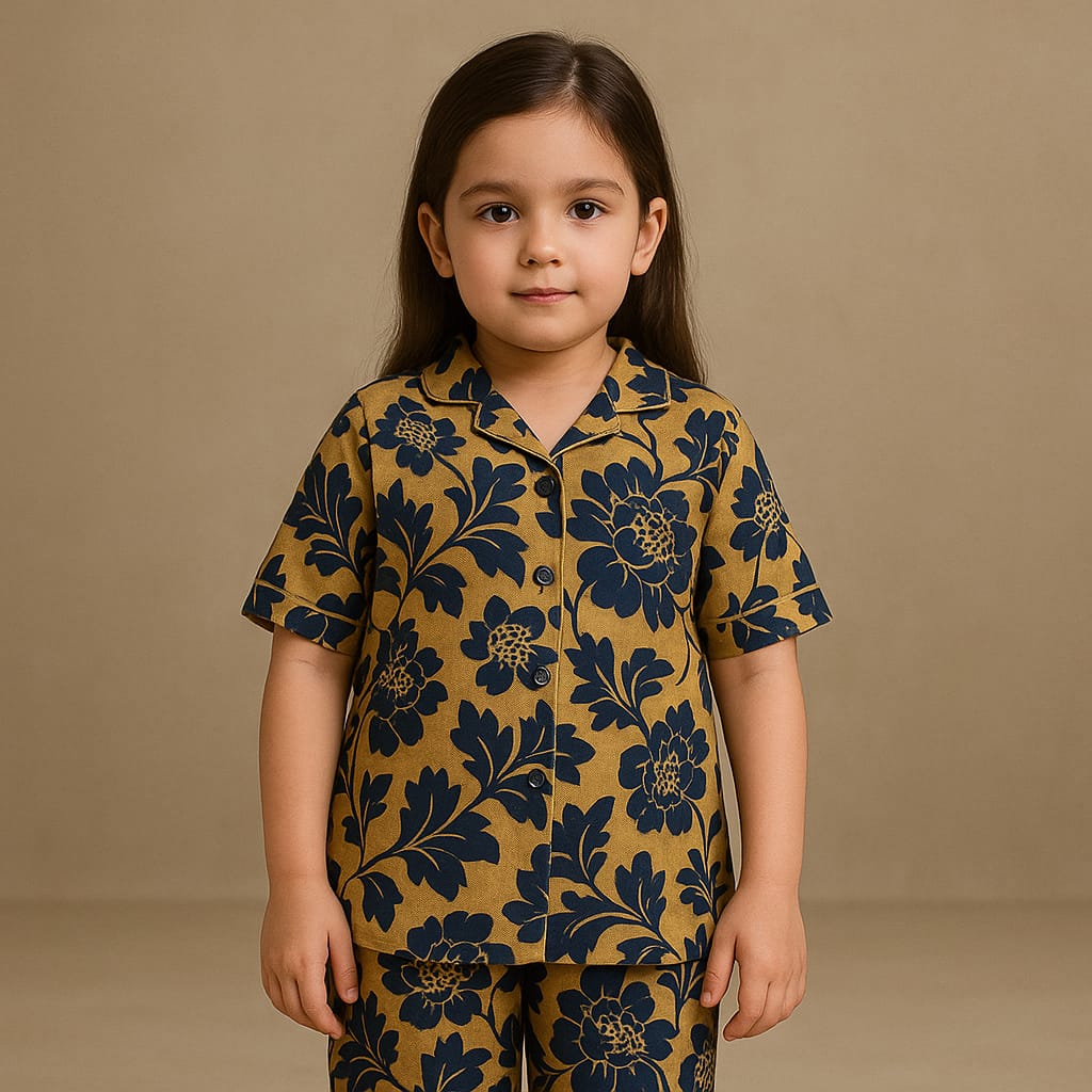 Summer girls night suit shirt Short Sleeve pajama
