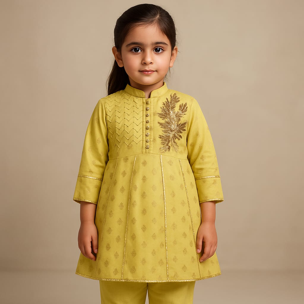Cute Floral Style Girls Frock