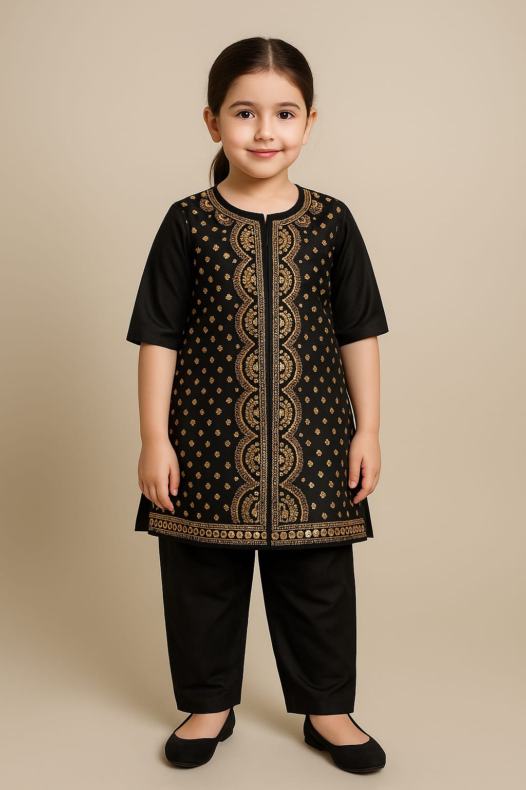 2 piece summer cotton Girls Toddler Dress Style