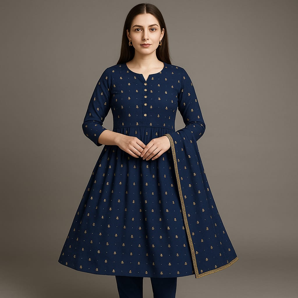 Cute 3 piece Floral Style Girls Frock