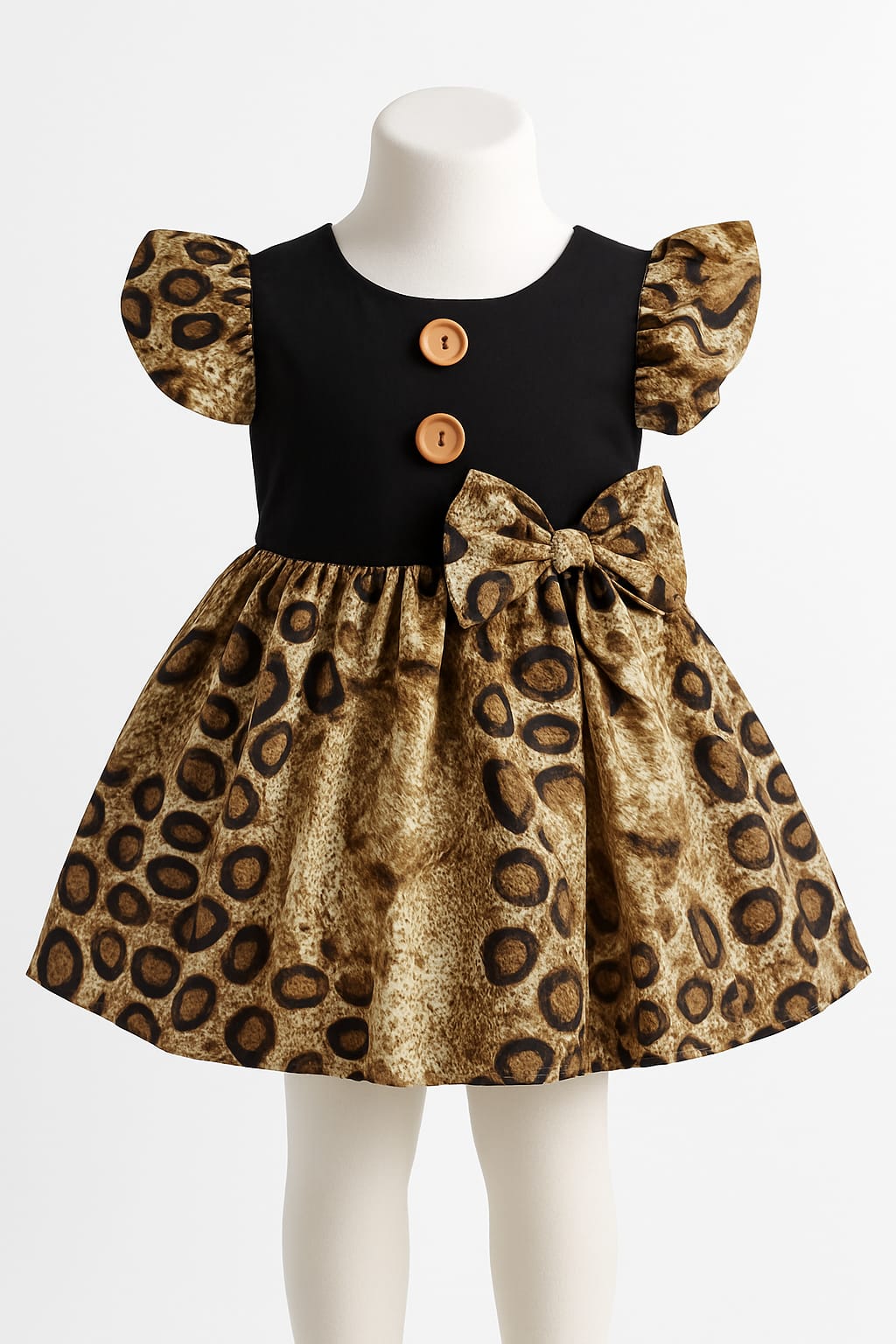 leapored frock mid season colour black