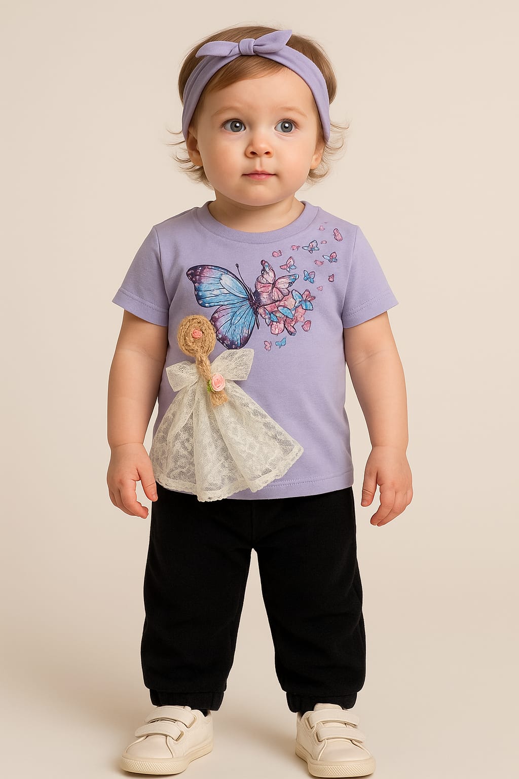 3D dress for little ones baby set
