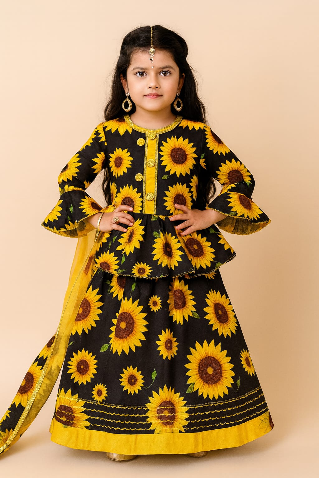 princess dress for pretty girls frock lengha set