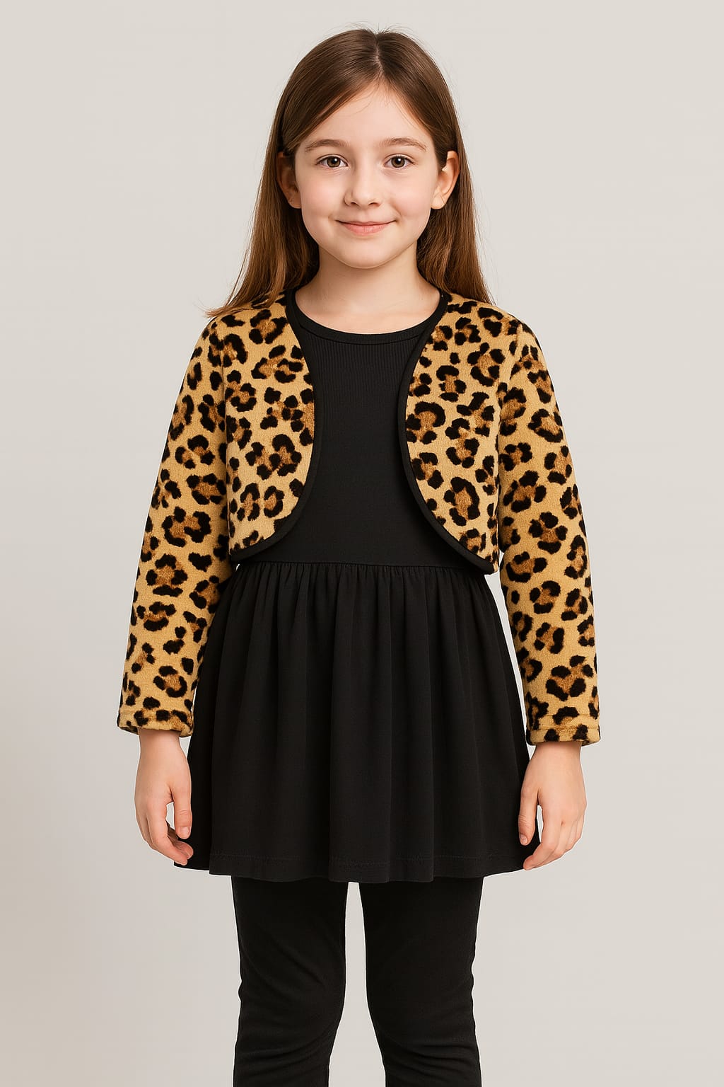 3 piece winter velvet cardian girls top with frock pajama