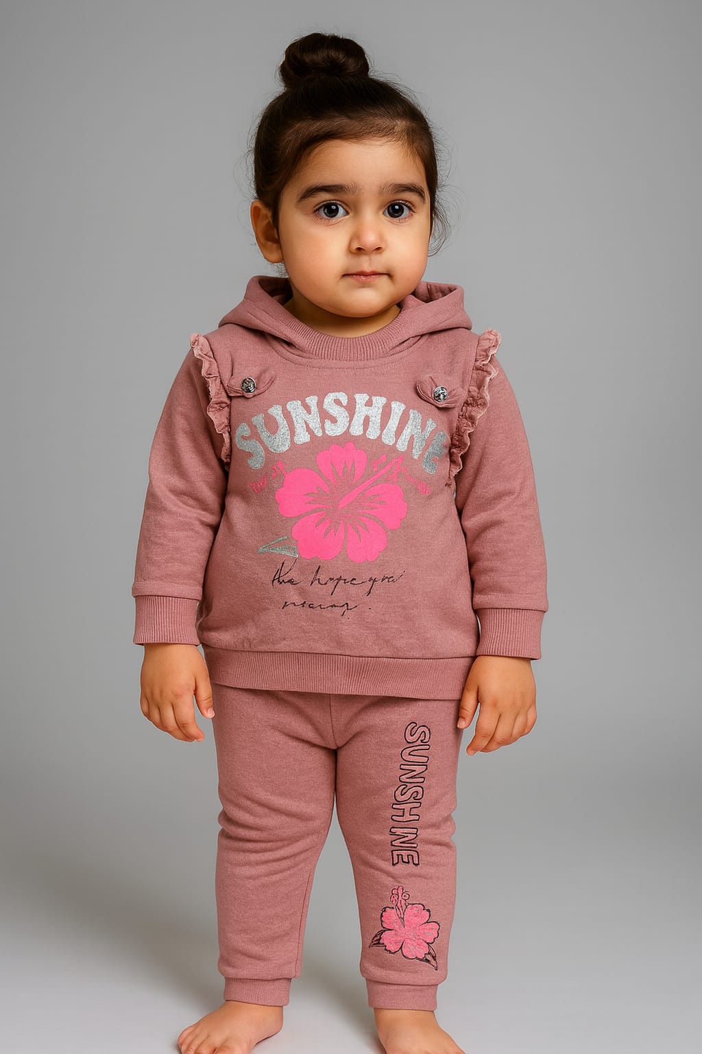 2 piece girls shirt set soft summer