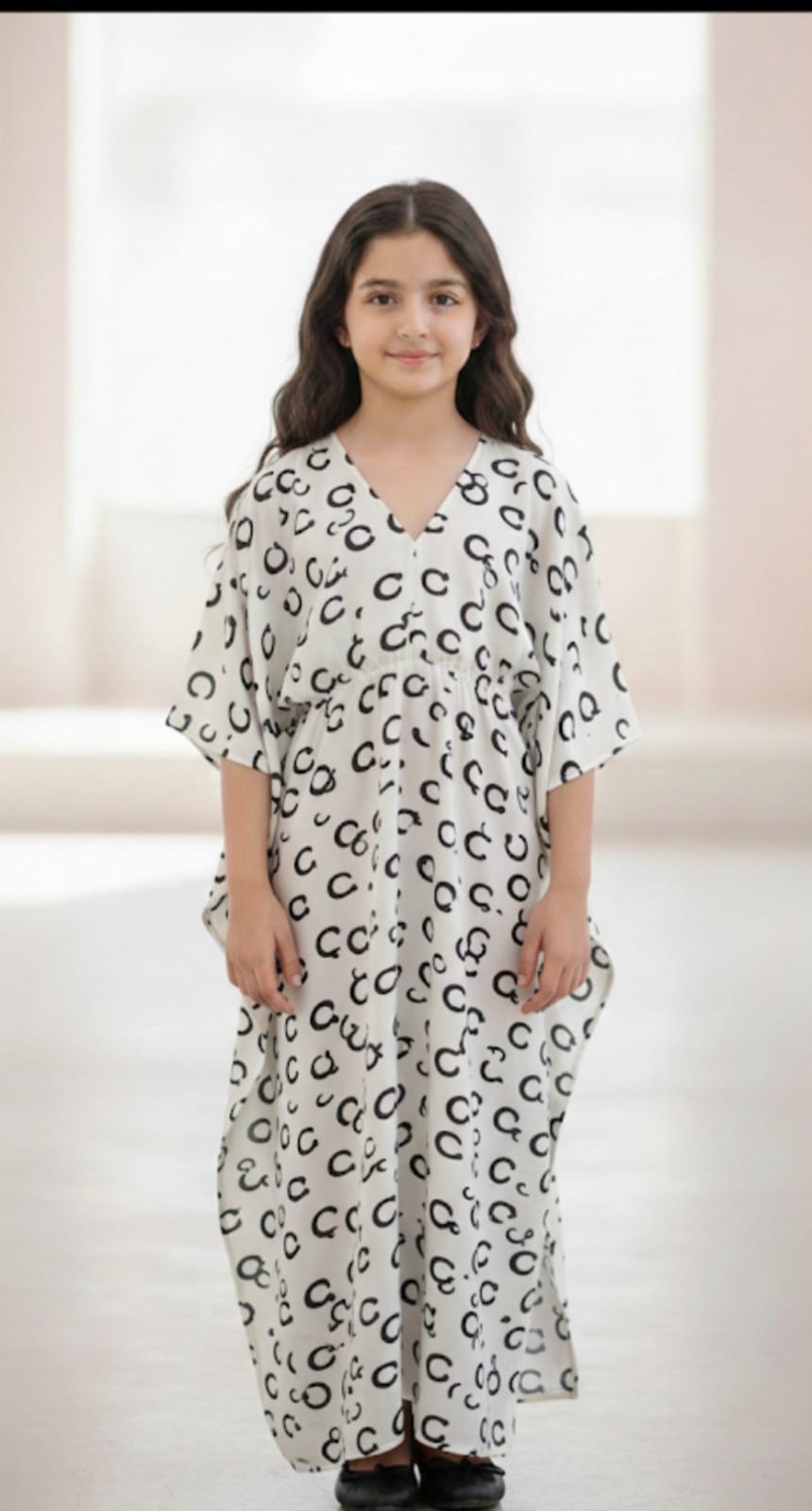 Girls top long shirt summer kaftan