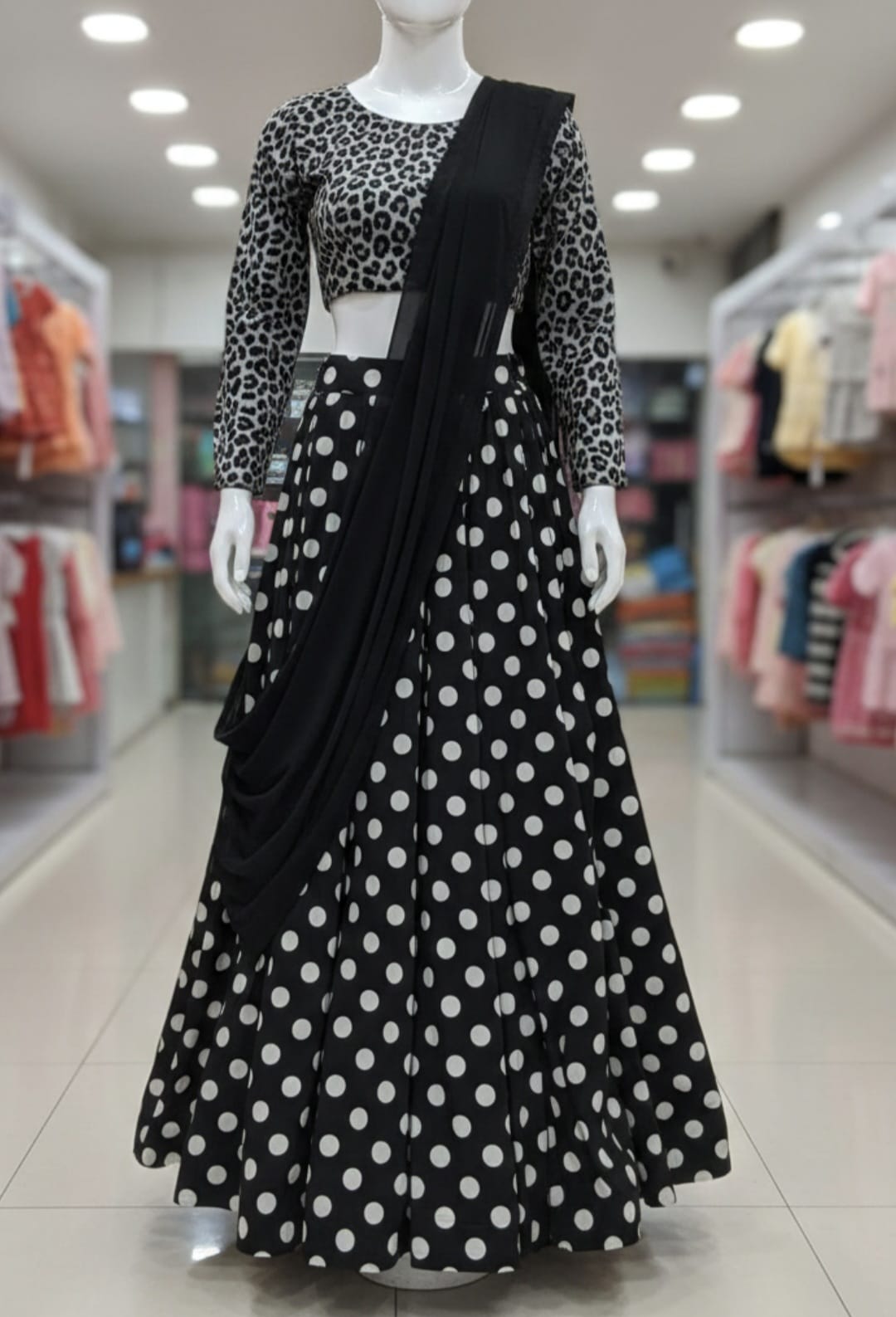 party wear beautiful lehenga top velvet set baby girls