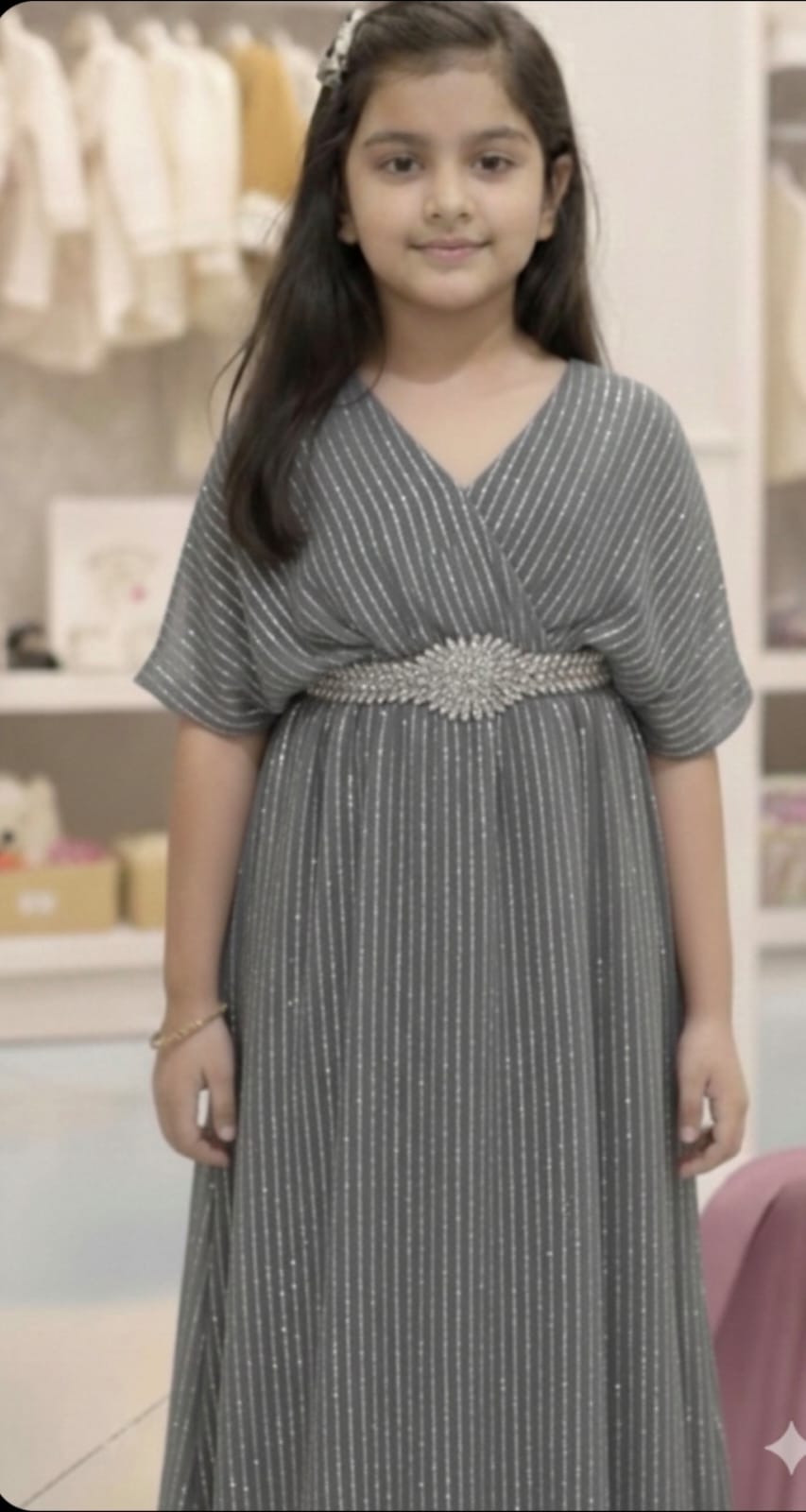 Girls top long shirt summer kaftan party wear