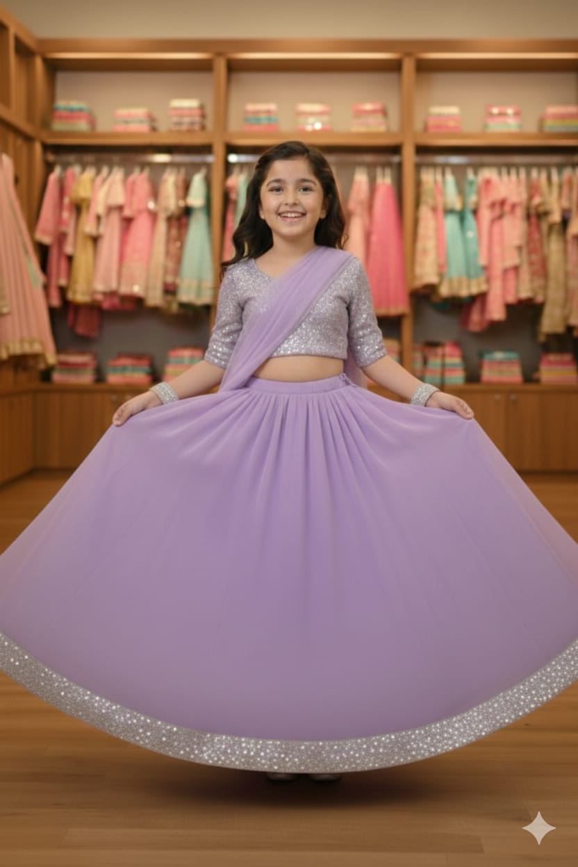 party wear lehenga top dupatta set baby girls