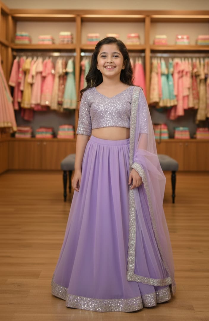 Girls top long purple top moon light