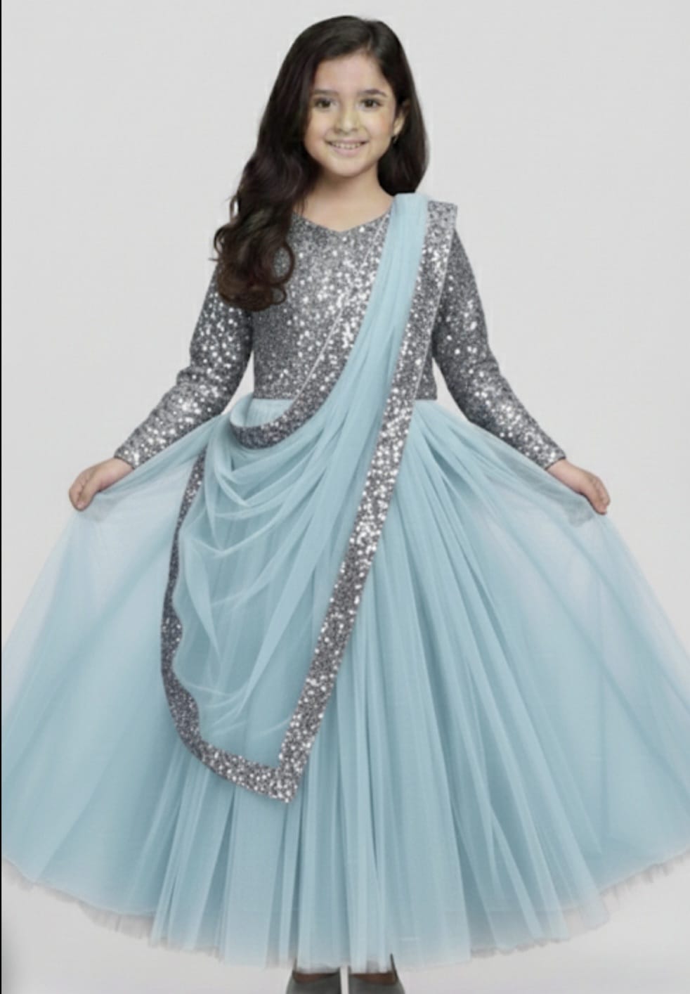 party wear lehenga top dupata set baby girls