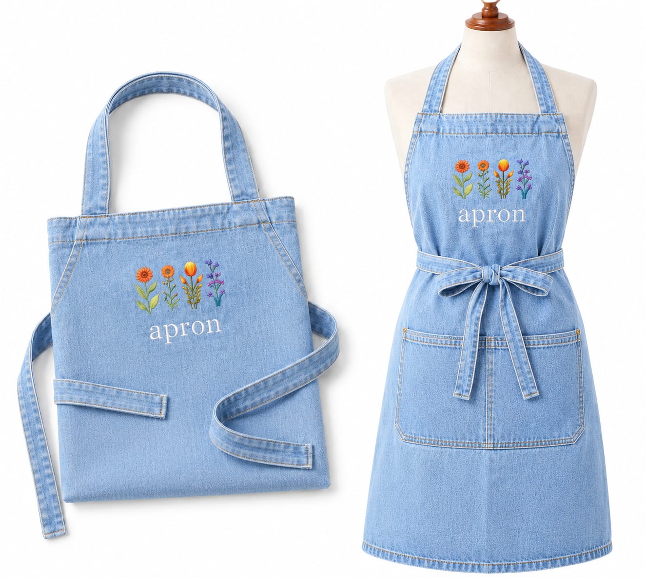 Kitchen Cooking Apron for Kitchen with Two Pocket