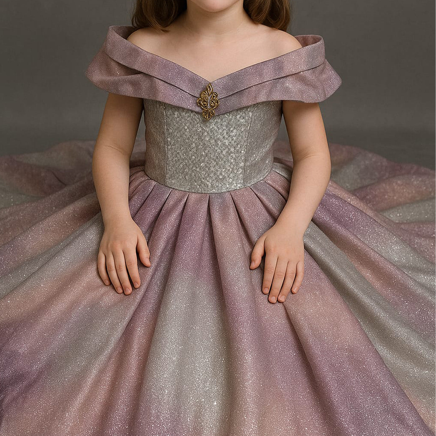 Cute 1 piece Floral Style Girls party wear