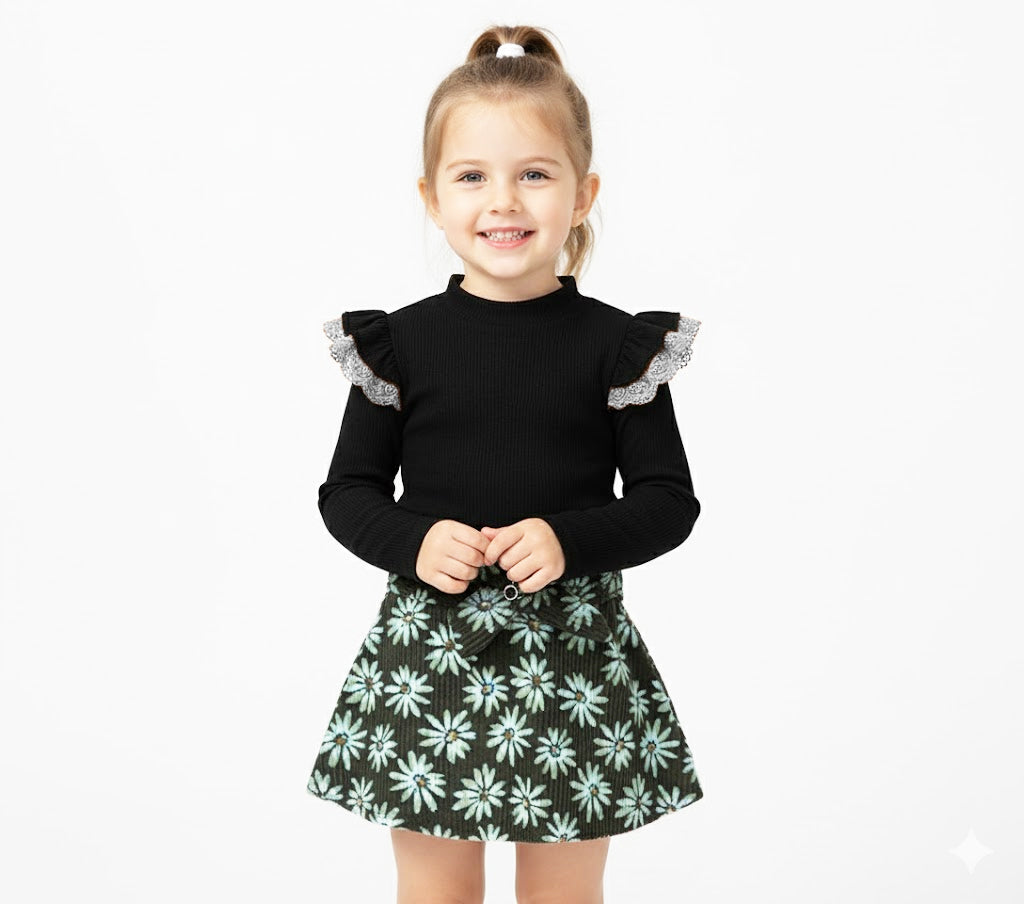 2pcs skirt set warm stuff