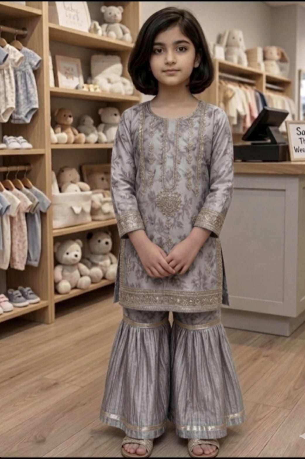 Summer Girls Lahngha set on Eid Toddler Cute