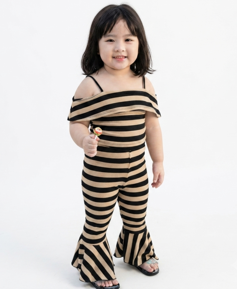 2 piece girls set cotton soft summer