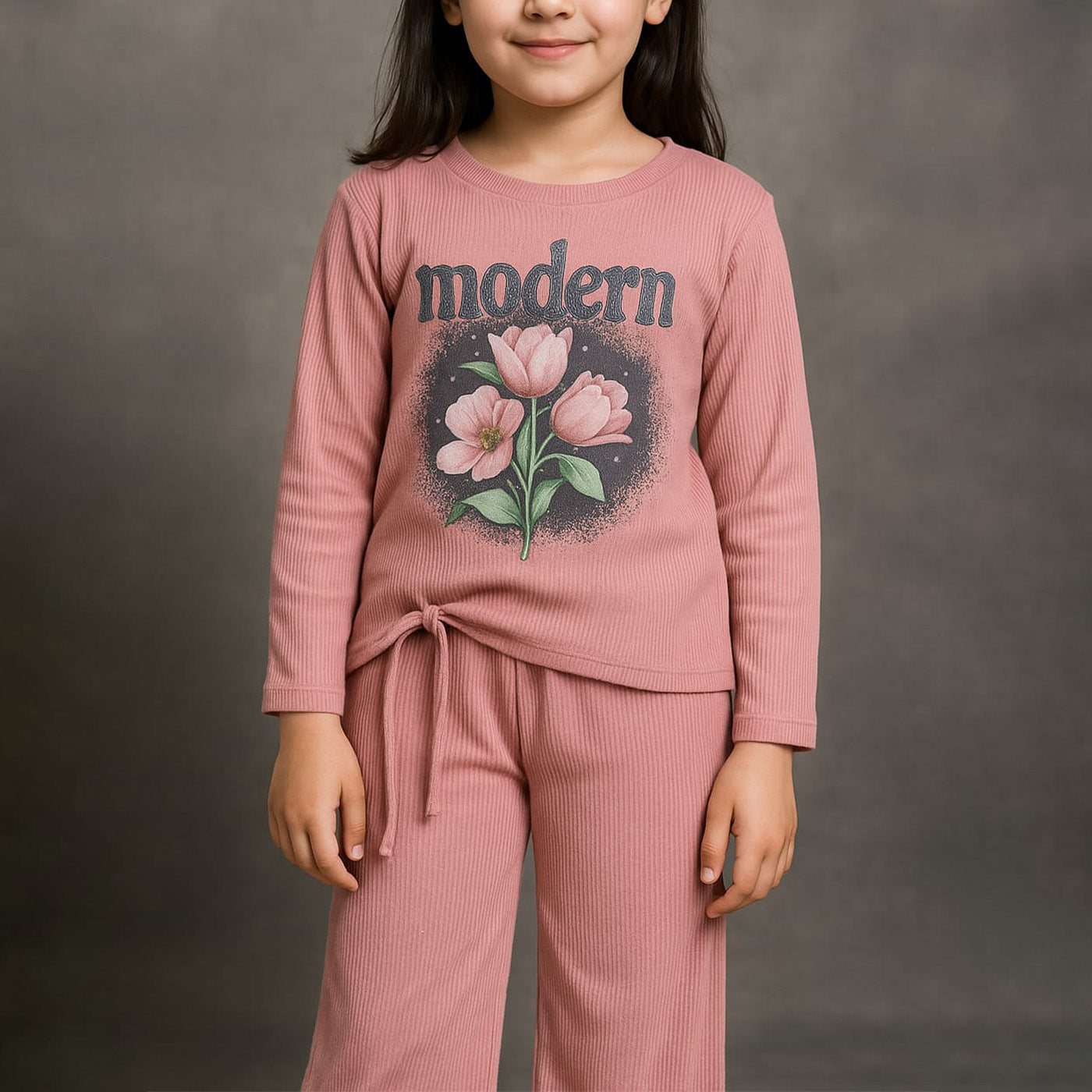 Cute winter Style Girls top pajama set