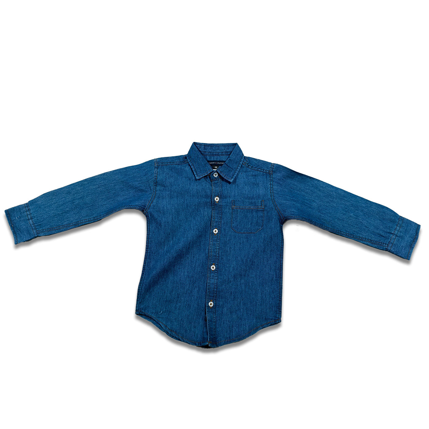 Summer Boys Toddler Stylish Denim Full-Sleeve Shirt