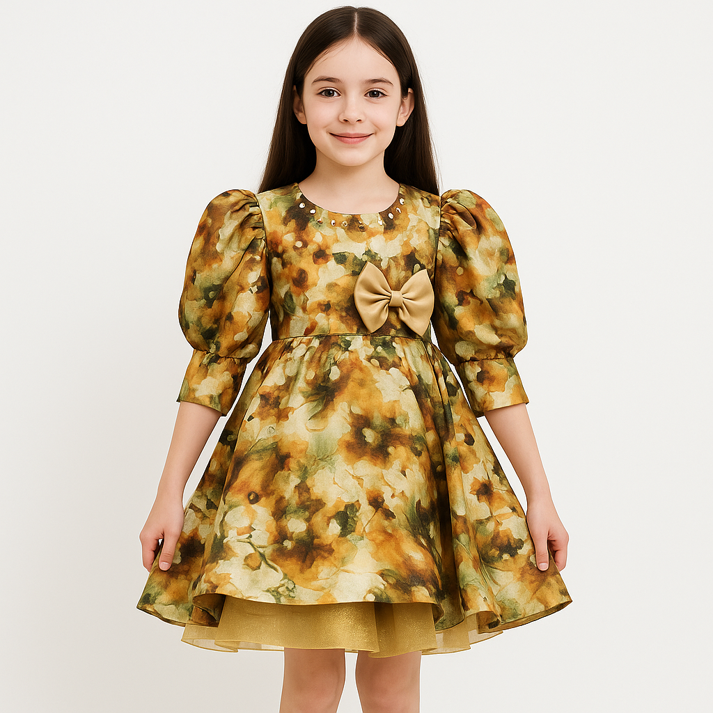 Girl & Toddler Fancy Mid Season [Summer] Frock with Trouser set