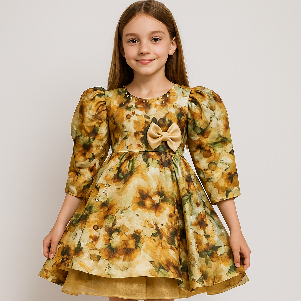 Girl & Toddler Fancy Mid Season [Summer] Frock with Trouser set