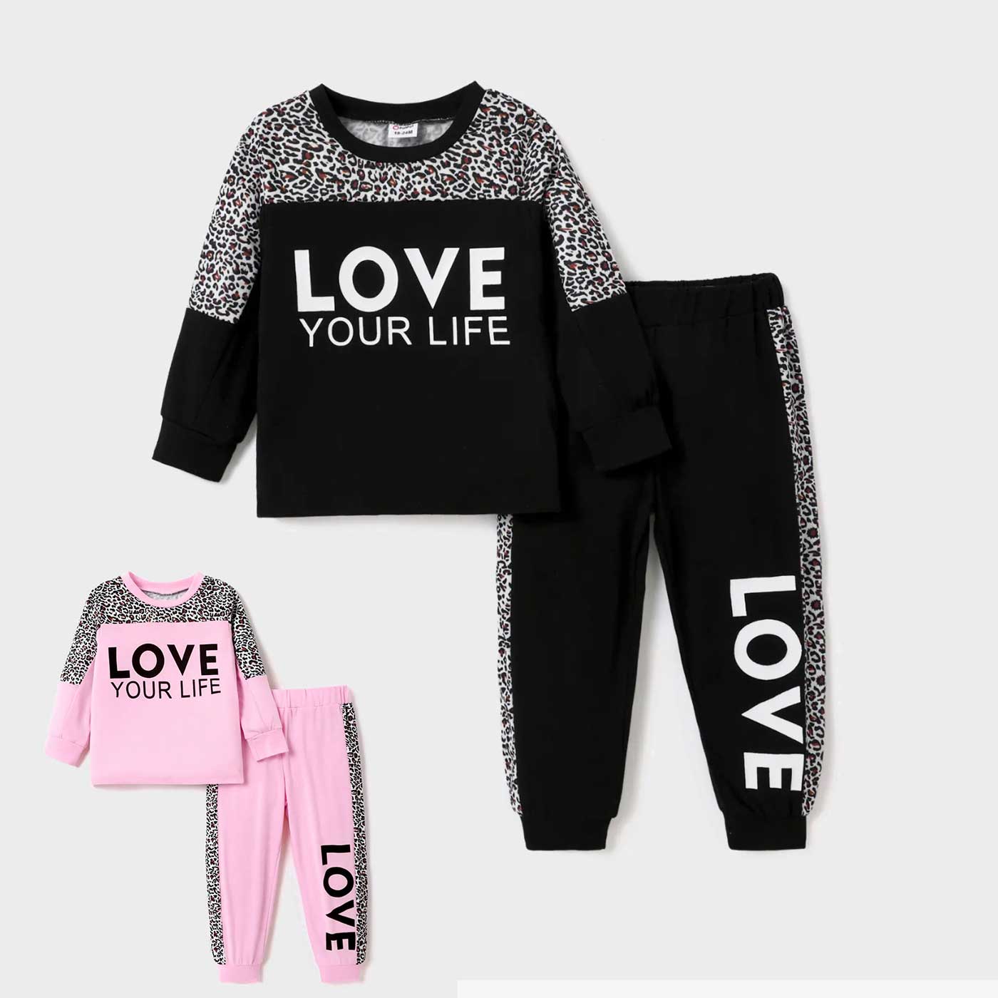 Girl 2pcs Sweatshirt & Pants Set (Winter Stuff)