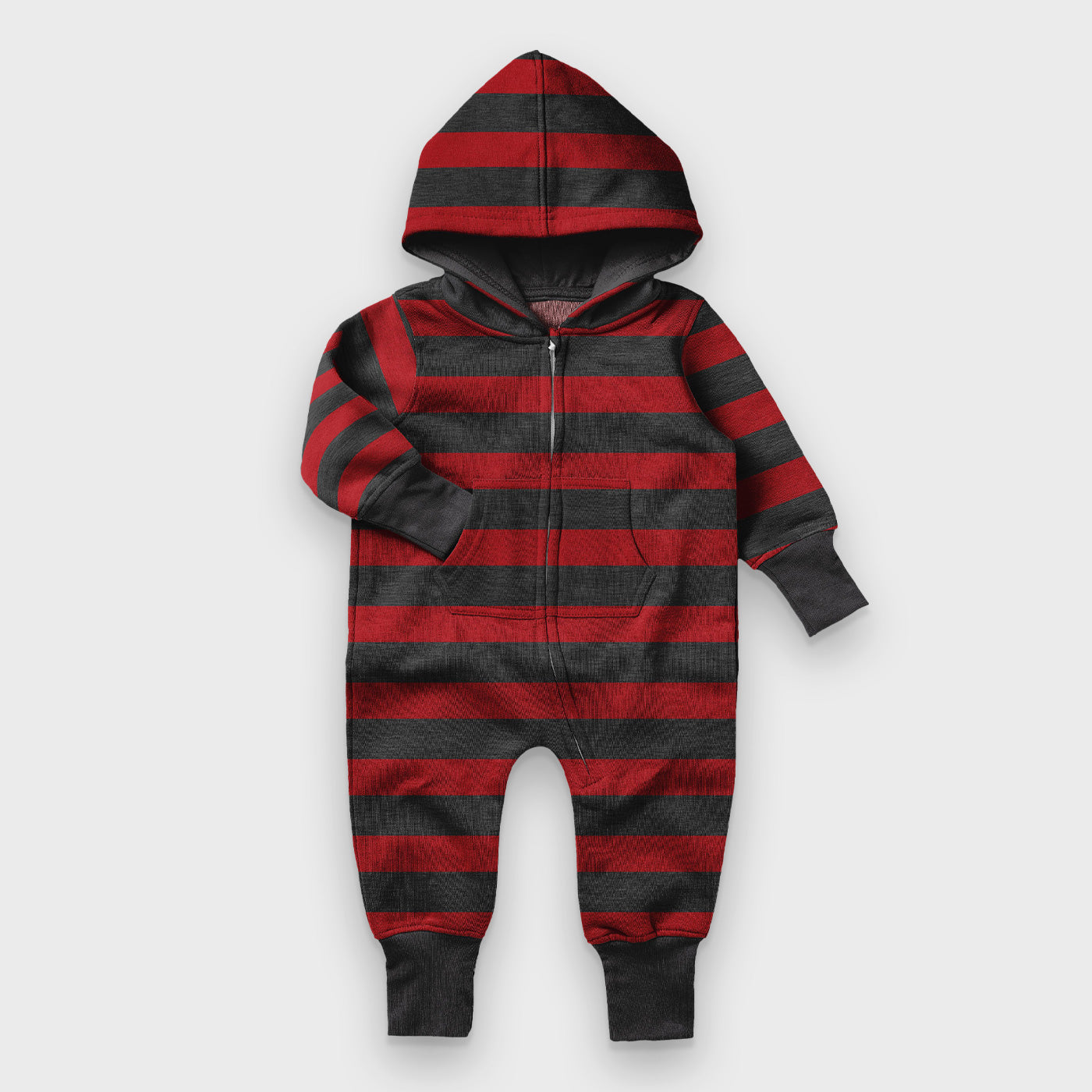 Baby Toddlers Strips Hooded Romper (Winter Stuff)
