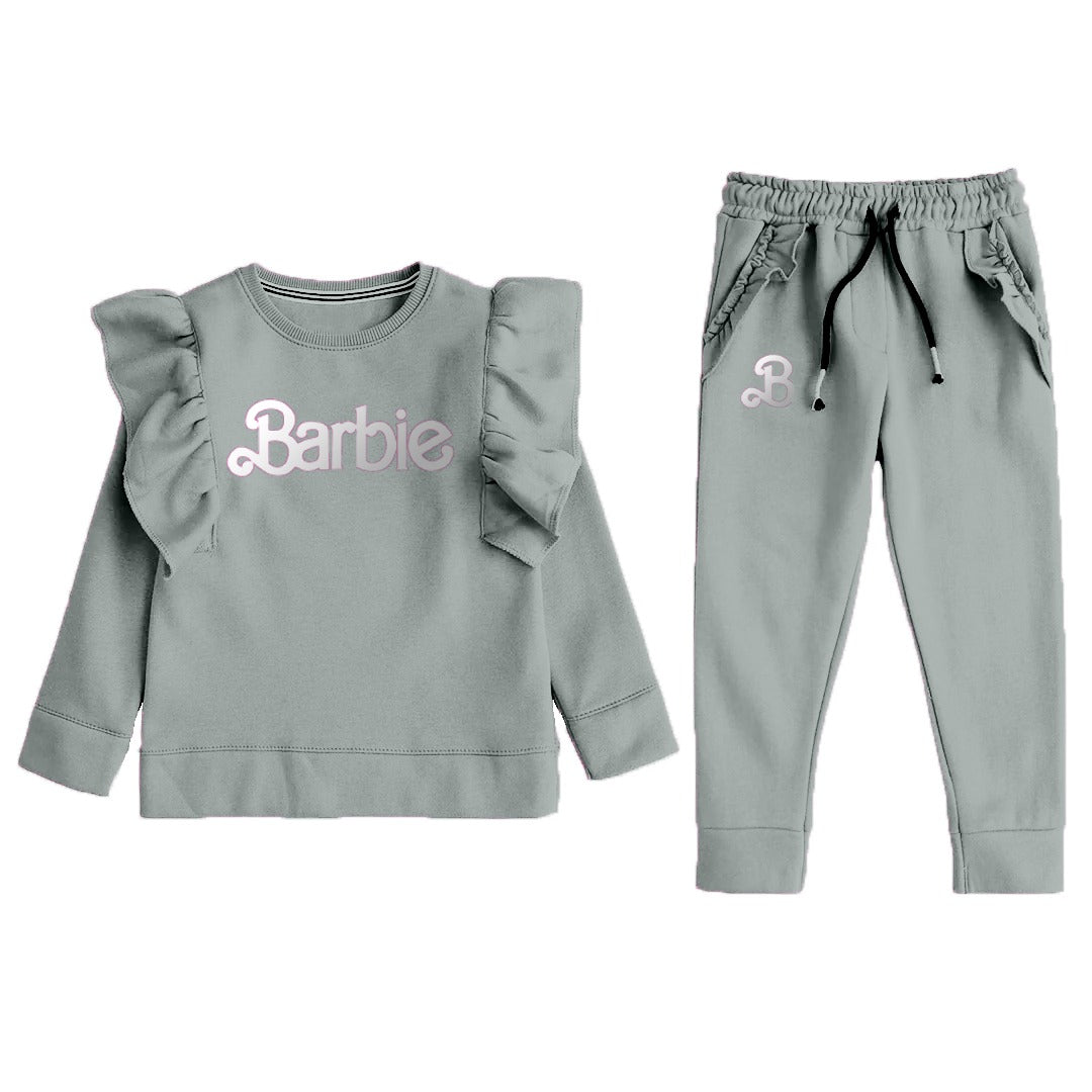 2-Piece Baby girls birthda dress Toddler track suit