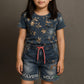 Cute 2 piece short only jeans Style Girls