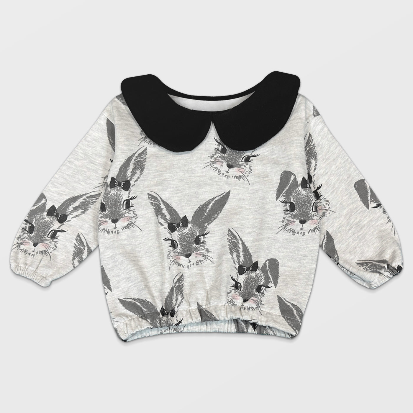 Girl/Boy Bunny Grey Long Sleeve Sweatshirt with Trouser Set (Winter Stuff)
