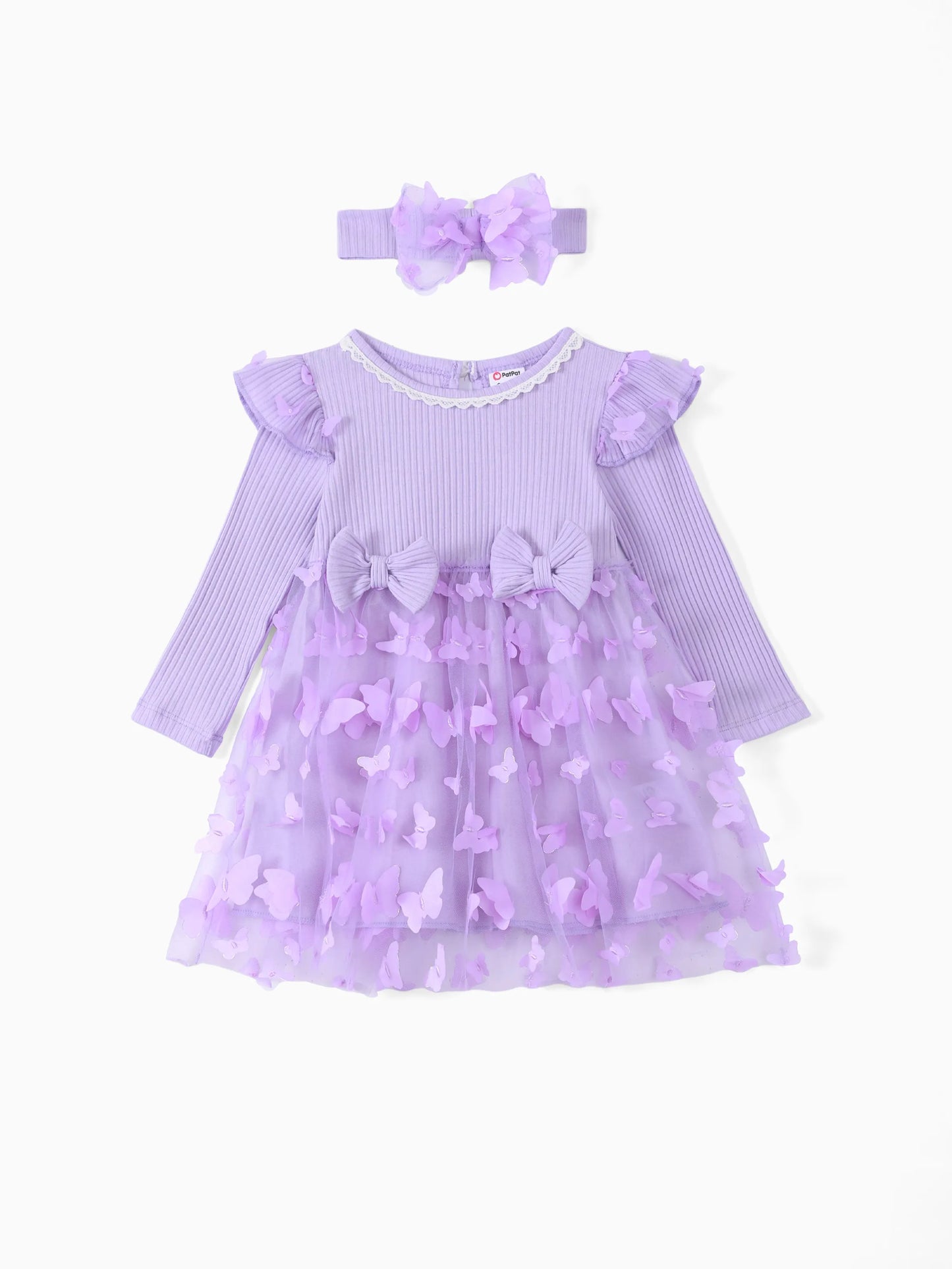 3d frock butterfly with rib top warm