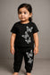 Girls summer pajama top butterfly set