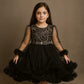 cute party wear dress in green for cute girls