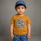 3 piece Boys Toddler Stylish  cap short shirt  cotton