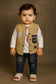 3 piece Boys shirt set with denim