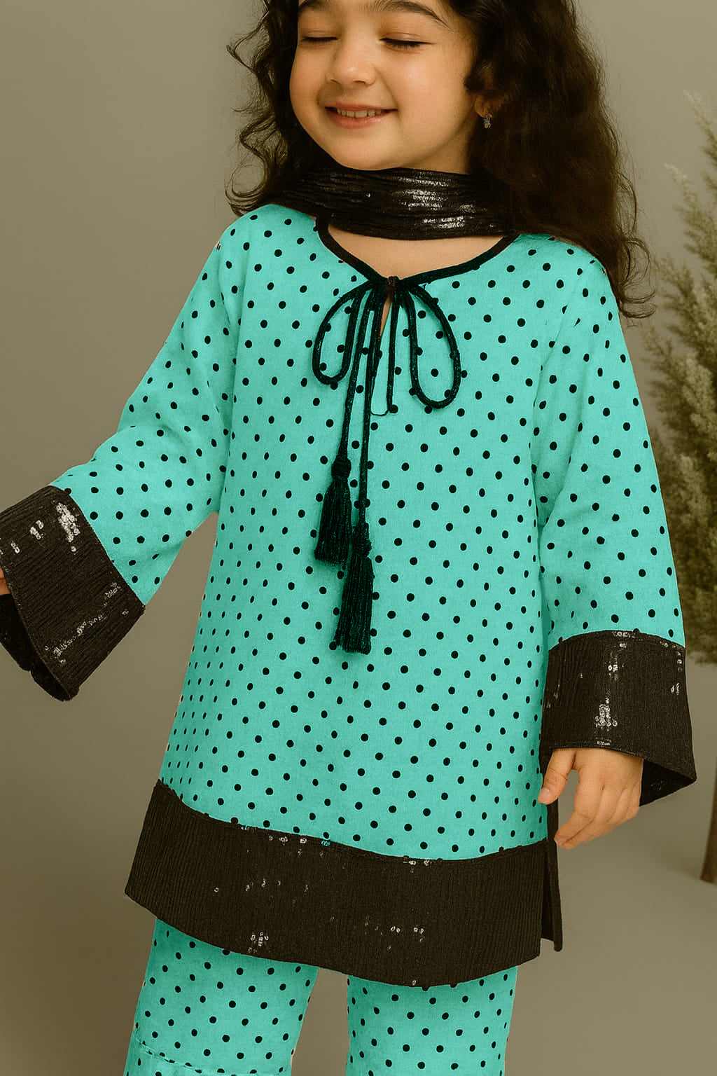 polka dots soft  baby girl for cute kids dress