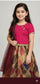 velvet party wear velvet beautiful  lehngha set kids baby girls