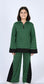 lines green dress midseason 2 piece